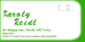 karoly reidl business card